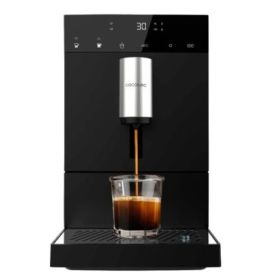 Cecotec Cremmaet Commpact Cafetera Expresso Automatica - Presion 19bar - Deposito de 1.1L - Molinillo Conico - Pantalla Tactil - Termoblock - Limpieza Automatica - Color Negro