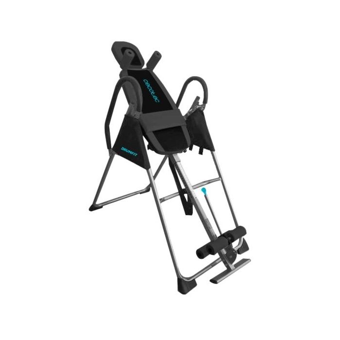 Cecotec Drumfit Inversion 1800 Tabla de Inversion - Soporta hasta 120kg - Incluye Accesorios - Plegable - Altura Ajustable - Varios Niveles - Color Negro