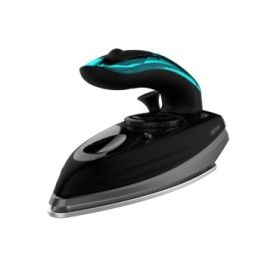 Cecotec Fast and Furious 4000 Travel Plancha de Ropa de Viaje - 1200W - Vapor Continuo 20g/min - Golpe de Vapor 65g/min - Suela Ceramica - Bolsa de Viaje - Ajuste de Temperatura - Color Negro y Azul