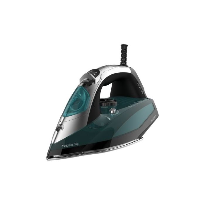 Cecotec Fast and Furious 5010 Vital Plancha de Ropa - 2600W - Vapor Continuo 55g/min - Golpe de Vapor 200g/min - Temperatura Regulable - Suela de Aluminio - Antigoteo - Antical - Color Negro y Gris