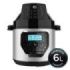 Cecotec H Deluxe Fry Olla GM Programable de 6L con Cabezal Freidora de Aire - Antiadherente - Bascula - Pantalla LCD - Ergonomico - Temperatura hasta 200ºC - Control por Voz - Color Negro y Plateado