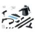 Cecotec HydroSteam 1040 Active and Soap Limpiador a Vapor - 1100W - 40g/min de Vapor - Presion 3.5bar - Deposito de 450ml - Incluye Accesorios - Radio hasta 3m - Color Negro y Gris