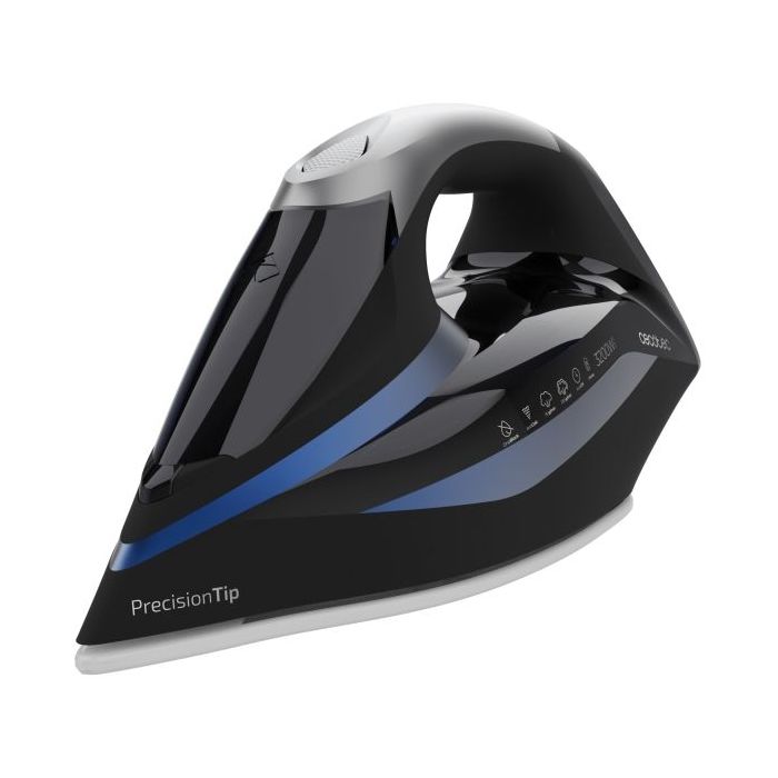 Cecotec IronHero 3200 Double Steam i-Pump Plancha de Ropa - 3200W - Bomba Automatica - Golpe de Vapor 285g/min - Suela Ultradeslizante - Vapor Continuo 75g/min - Antigoteo - Antical - Color Negro y Azul