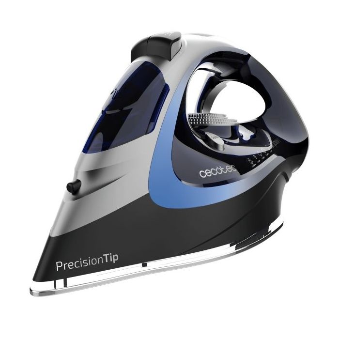 Cecotec IronHero 3200 Force Anodized Plancha de Ropa - Potencia 3200W - Suela Anodizada Ultradeslizante - Golpe de Vapor 270g/min - Temperatura Regulable - Antigoteo - Antical - Color Negro y Gris