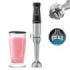 Cecotec Katana 12 Jar Batidora de Mano - Potencia de 1200W - Cuchillas de Titanio - Funcion Oscilante - 21 Velocidades - Campana Antisalpicaduras - Funcion Turbo - Vaso de 800ml con Tapa - Color Negro