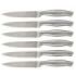 Cecotec Pack de 6 Cuchillos Dentados - Hoja de 1.8mm de Grosor - Hoja de 12cm - Mango de 11.6cm - Acero Inoxidable - Sierra para Carne