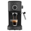 Cecotec Power Espresso 20 Pecan Steel Cafetera Expresso - 1100W - 20Bar - Vaporizador Orientable - Capacidad Deposito 1.25L - Calienta Tazas - Control de Temperatura en Salida - Color Negro