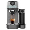 Cecotec Power Espresso 20 Steel Pro Latte Cafetera Expresso - 1350W - 20Bar - Calentamiento Rapido y Homogeneo - Deposito Leche 700ml - Deposito Agua 1.3L - Calienta Tazas - Color Gris Metalizado
