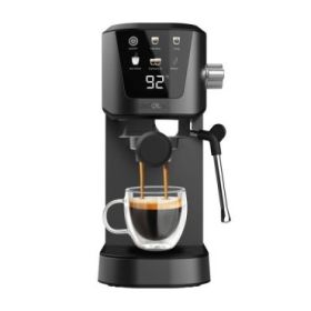 Cecotec Power Espresso 20 Touch Cafetera Expresso - 1350W - Pantalla Tactil Intuitiva - Presion de 20Bar - Deposito 1L Extraible - Vaporizador Orientable - Incluye Accesorios - Color Negro