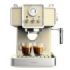 Cecotec Power Espresso 20 Tradizionale Light Yellow Cafetera Expresso - 1350W - 20Bar - Manometro - Vaporizador Orientable - Deposito 1.5L Extraible - Acero Inoxidable - Color Amarillo Pastel