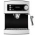 Cecotec Power Espresso Cafetera Expresso - 850W - 20Bar - Deposito 1.6L Extraible - Doble Salida - Vaporizador Orientable - Calienta Tazas - Acabados en Acero Inoxidable - Color Negro y Plata
