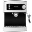 Cecotec Power Espresso Cafetera Expresso - 850W - 20Bar - Deposito 1.6L Extraible - Doble Salida - Vaporizador Orientable - Calienta Tazas - Acabados en Acero Inoxidable - Color Negro y Plata