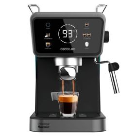 Cecotec Power Espresso Touch ColdBrew Cafetera Expresso con Vaporizador - Capacidad 1.5L - Presion 20bar - Calientatazas - Vaporizador - Temperatura Regulable - Pantalla Tactil - Color Negro