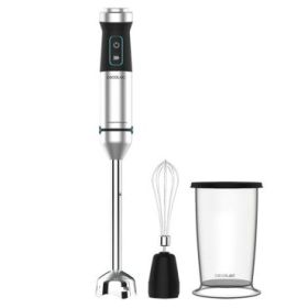 Cecotec Power TitanBlack 1500 XL Cream Batidora de Mano - 1500W - Cuchillas de Titanio - Campana Antisalpicaduras - Velocidad Ajustable - Funcion Turbo - Accesorios Lavavajillas - Color Negro