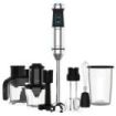 Cecotec Power TitanBlack 1500 XL TotalMix Batidora de Mano - 1500W - Cuchillas de Titanio - Campana Antisalpicaduras - Velocidad Ajustable - Incluye Accesorios Variados - Funcion Turbo - Color Negro