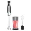 Cecotec PowerGear 1500 XL Cream Batidora de Mano - 1500W - Cuchillas de Titanio - 21 Velocidades - Antisalpicaduras - Sistema de Montaje Facil - Incluye Vaso y Varillas - Funcion Turbo - Color Negro