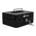 Cromad CR1224 Caja de Caudales Metalica - Cerradura de Llave - 3 Compartimentos - Asa de Transporte - 90x200x160mm