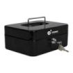 Cromad CR1224 Caja de Caudales Metalica - Cerradura de Llave - 3 Compartimentos - Asa de Transporte - 90x200x160mm
