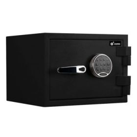Cromad E14450 Caja Fuerte - Certificacion Europea ECB.S Nivel S2 - Cerradura Electronica con Teclado EASTHOUSE - Acero Macizo de Alta Resistencia - Sistema de Doble Bulon - 250x370x310mm