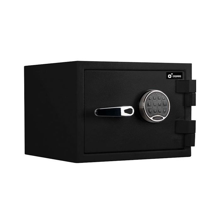Cromad E14450 Caja Fuerte - Certificacion Europea ECB.S Nivel S2 - Cerradura Electronica con Teclado EASTHOUSE - Acero Macizo de Alta Resistencia - Sistema de Doble Bulon - 250x370x310mm