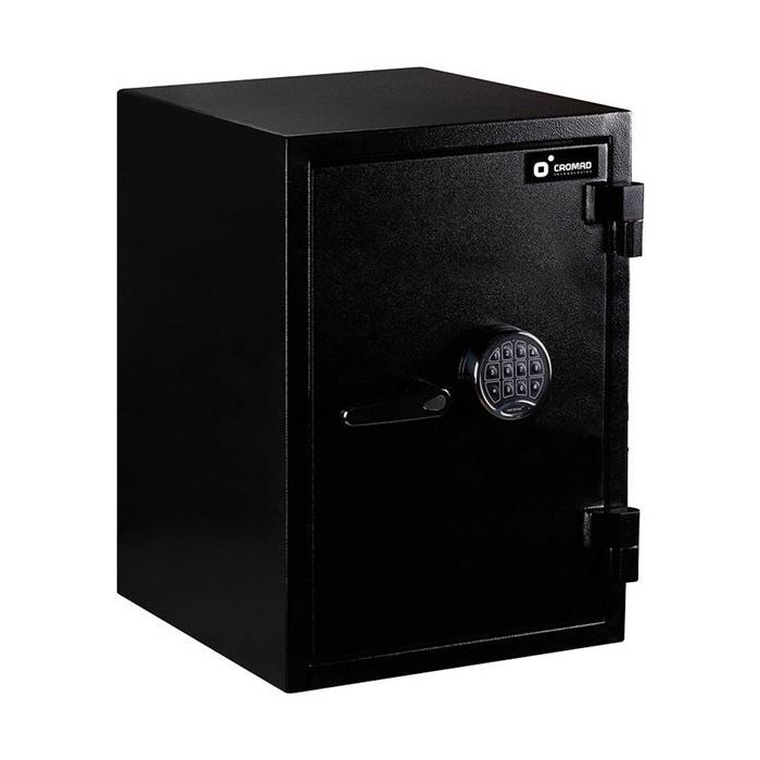 Cromad E14450 Caja Fuerte - Certificacion Europea ECB.S Nivel S2 - Cerradura Electronica con Teclado EASTHOUSE - Acero Macizo de Alta Resistencia - Sistema de Doble Bulon - 550x410x405mm