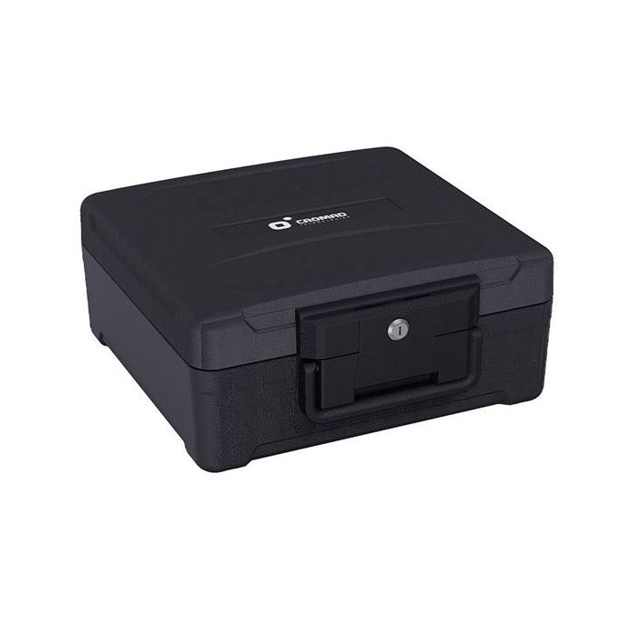Cromad Firebox M1 Caja Fuerte - Resistente a Fuego y Agua - Cerradura de Llave - Diseño Robusto y Portatil - 170x390x365mm