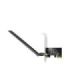 Cudy AC650 Adaptador de Red PCIe - Doble Banda - Antena Wi-Fi 5 Desmontable - Velocidad hasta 433Mbps - 72.5x45x11.6mm - Color Negro