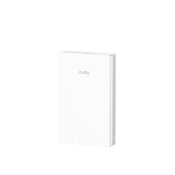 Cudy AX3000 Punto de Acceso para Pared - Doble Banda hasta 2402Mbps - WiFi 6 - Cobertura 60m2 - Soporta hasta 560 Dispositivos - PoE Pasivo - Autoreinicio - GbE Blindado - Color Blanco