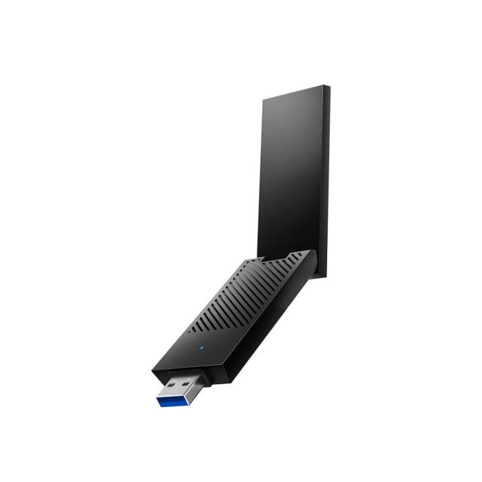 Cudy AX5400 Adaptador USB 3.0 Tribanda - Wi-Fi 6E de Alta Ganancia - Velocidad hasta 2.4Gbps - 29.9x13.2x88.8mm - Color Negro