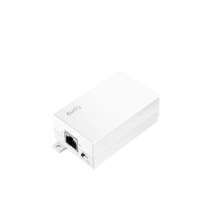 Cudy Extensor PoE - Alcance 1Gbps hasta 100m - Alcance 10Mbps hasta 250m - Indicadores LED - Potencia 30W - 80.1x48.9x31.9mm - Color Blanco
