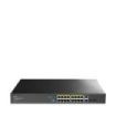 Cudy Switch 20 Puertos - Capacidad Conmutacion 40Gbps - 16x RJ45 PoE+ - 2x RJ45 GbE - 2x Gigabit SFP - Reinicio Automatico - Indicadores LED - 440x180x44mm - Color Negro