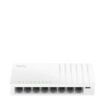 Cudy Switch 8 Puertos RJ45 - Alimentacion por USB-C - Capacidad Conmutacion 16Gbps - Indicadores LED - 138x61.5x24mm - Color Blanco