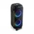 Daewoo Altavoz Karaoke Inalambrico - 40W - Bluetooth - Radio FM - Bateria 2000mAh - Microfono Incluido - MicroSD - Jack 3.5mm - USB - Luz LED RGB - Recargable - Color Negro