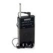 Daewoo Radio AM/FM - Alimentacion a Pilas - Jack 3.5mm - Antena Telescopica - Altavoz Integrado - 130x70x28mm - Color Negro