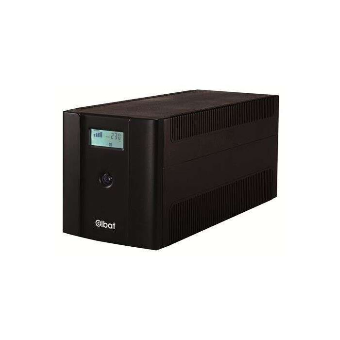 Elbat Delta SAI 1100VA USB - Pantalla LCD - 4x Shuckos - Estabilizador AVR - Funcion de Arranque en Frio