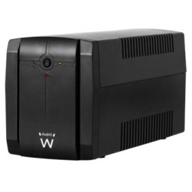 Ewent SAI Interactivo 1300VA/720W - 3x Schuko - Cable de Alimentacion - Funcion AVR - Notificacion Sonora y LED - Proteccion Electrica - Bateria de 12V / 7Ah Reemplazable - Color Negro