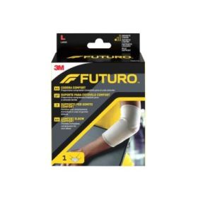 Futuro Comfort Codera - Talla L (28 - 30.5cm) - Transpirable - Elastico - Anatomico - Color Gris