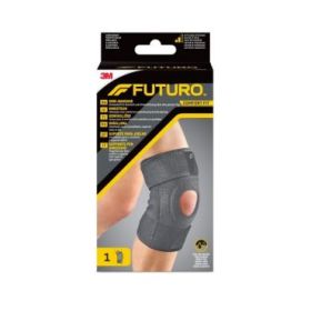 Futuro Comfort Rodillera - Ajustable (27.9 - 55.9cm) - Transpirable - Aisla la Humedad - Elastico - Color Gris Oscuro