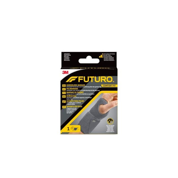 Futuro Comfort Soporte para Mano - Ajustable - Transpirable - Elastico - Color Gris