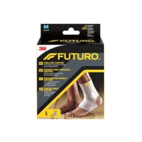 Futuro Comfort Tobillera - Talla M (31.8 - 38.1cm) - Transpirable - Elastico - Color Gris