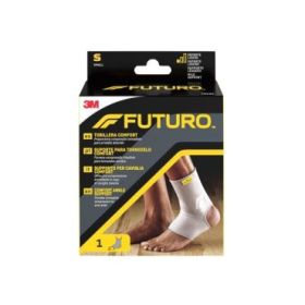 Futuro Comfort Tobillera - Talla S (25.4 - 31.8cm) - Transpirable - Elastico - Color Gris