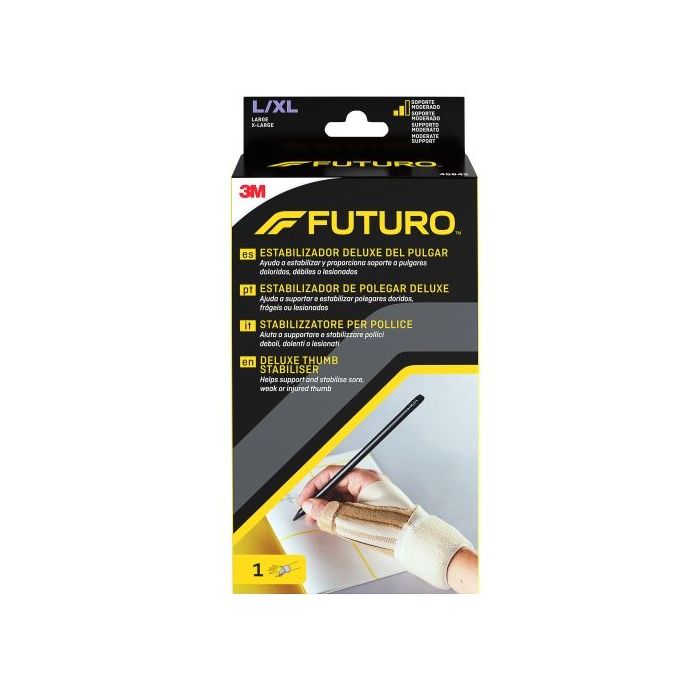 Futuro Deluxe Estabilizador del Pulgar - Talla L/XL (17.8 - 22.9cm) - Transpirable - Color Beige