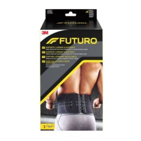 Futuro Faja Lumbar - Ajustable (73.7 - 129.5cm) - Transpirable - Elastico - Color Negro