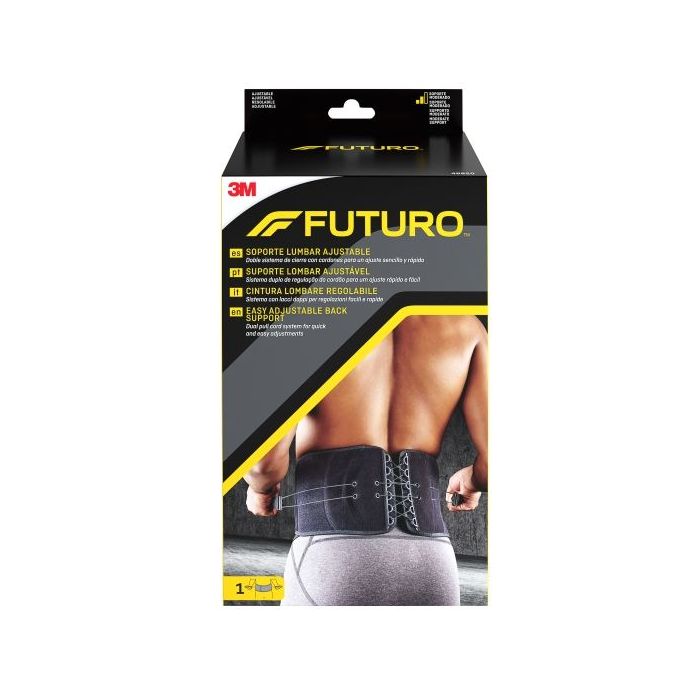 Futuro Faja Lumbar - Ajustable (73.7 - 129.5cm) - Transpirable - Elastico - Color Negro