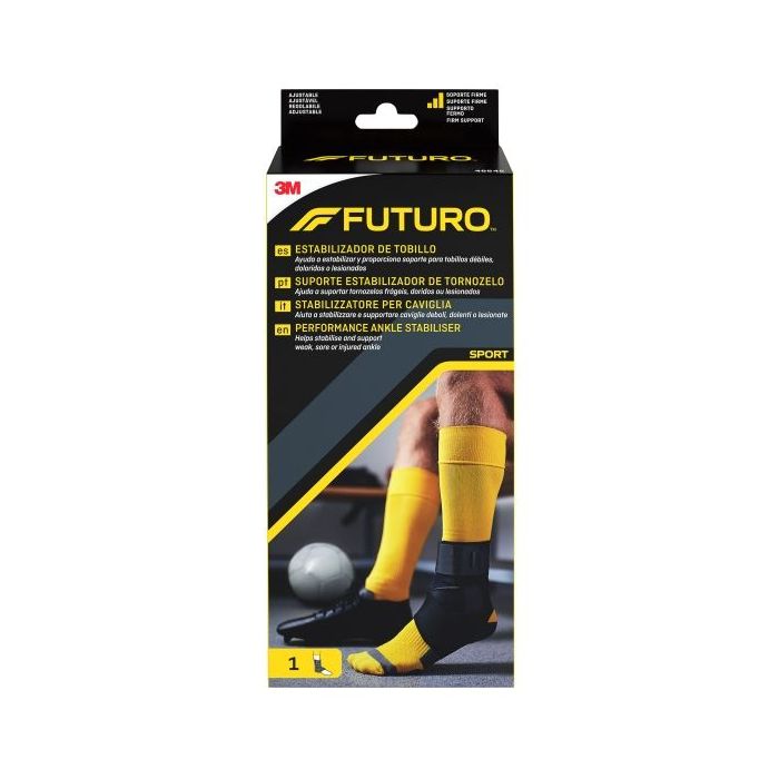 Futuro Tobillera - Ajustable (20.3 - 25.4cm) - Transpirable - Aisla la Humedad - Color Negro