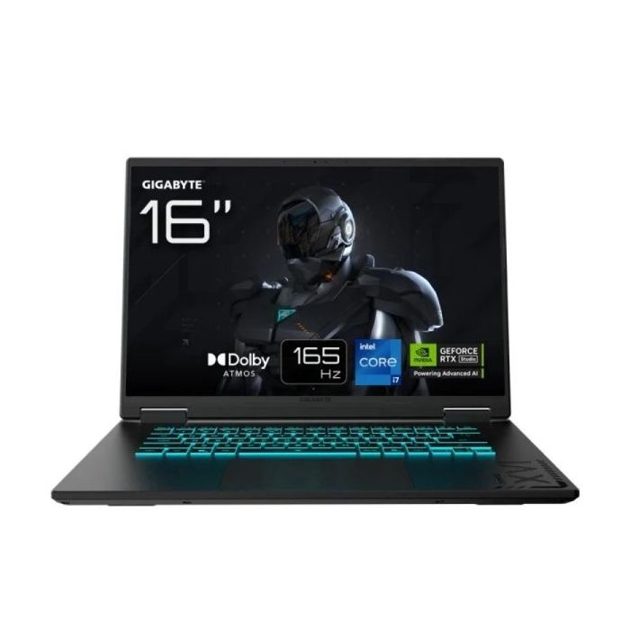 Gigabyte A16 Portatil Gaming 16" Intel Core i7-13620H - 16GB DDR5 - 1TB SSD - RTX5050 8GB - FreeDos - Color Negro - Teclado QWERTY (ES)