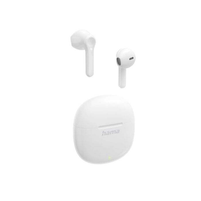 Hama Action One Auriculares con Microfono Omnidireccional - Bluetooth - Rango 10m - Asistente de Voz - Carga por USB-C - Color Blanco