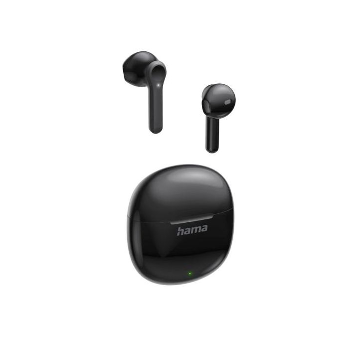 Hama Action One Auriculares con Microfono Omnidireccional - Bluetooth - Rango 10m - Asistente de Voz - Carga por USB-C - Color Negro
