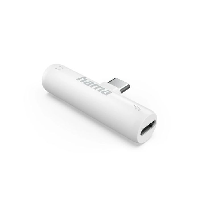 Hama Adaptador de Audio - USB-C Macho - Jack 3.5mm Hembra - Color Blanco