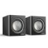Hama Altavoces de Sobremesa - Cable 7cm - Frecuencia hasta 20GHz - Jack 3.5mm - 7x7x7cm - Color Negro y Plata